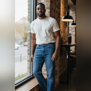 Men's Carhartt B17 DST Classic Denim Relaxed Fit Tapered Leg Jean Cotton 40 x 32